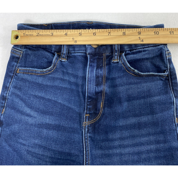 American Eagle Jeans Womens Size 000 Curvy Super Hi Rise Jeggings Stretch Denim - Picture 7 of 12